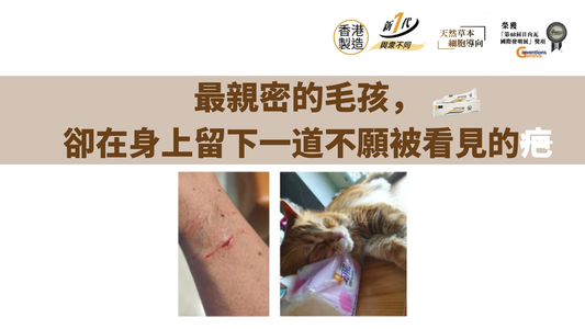 最親密的毛孩,卻在身上留下一道不願被看見的疤