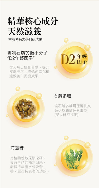 石斛水冰靈亮白保濕面膜 (5片裝)